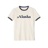 Alaska Cotton Ringer Graphic Tee - Unisex Alaska T Shirt, Vintage Style Tee, Men's/Women's Tee