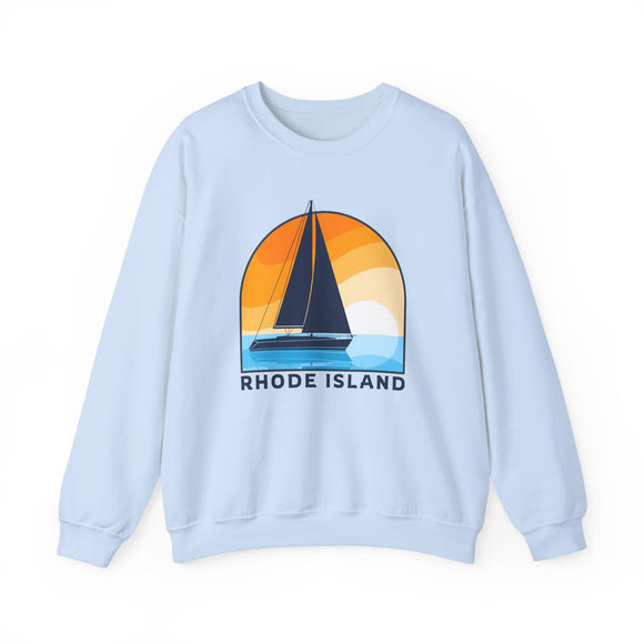 Rhode Island Sweatshirt - Sailboat Rhode Island Crewneck Sweatshirt