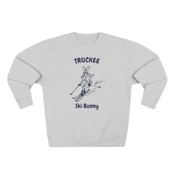 Buy heather-grey Premium Truckee, California Ski Bunny Sweatshirt