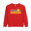 Cancun, Mexico Toddler Sweatshirt - Retro Sun Cancun Toddler Crewneck Sweatshirt