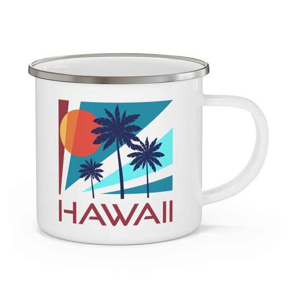 Hawaii Camp Mug - Retro Enamel Campfire Hawaii Mug