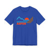 Aspen, Colorado Retro Mountains Sunset T-Shirt | Vintage Aspen Tee