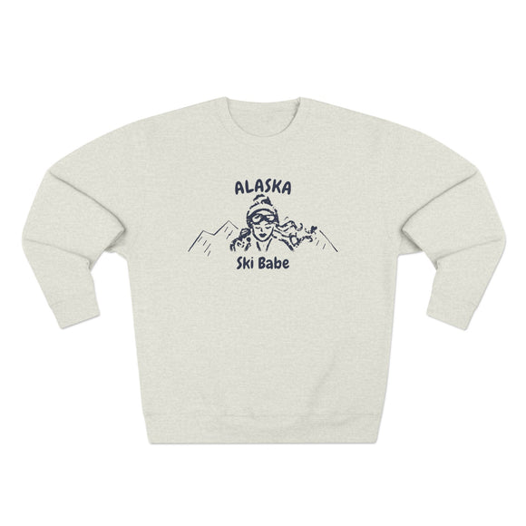 Premium Alaska Ski Babe Sweatshirt