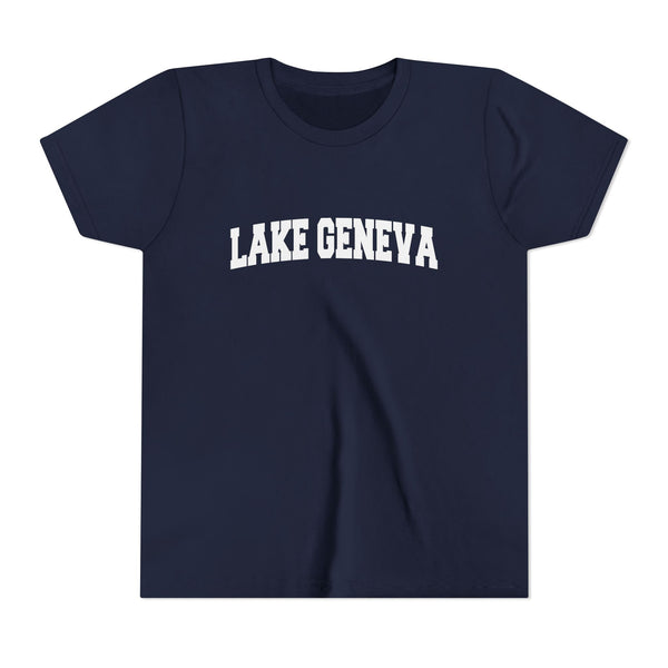 Lake Geneva, Wisconsin Youth Graphic Tee - Kids Lake Geneva T Shirt