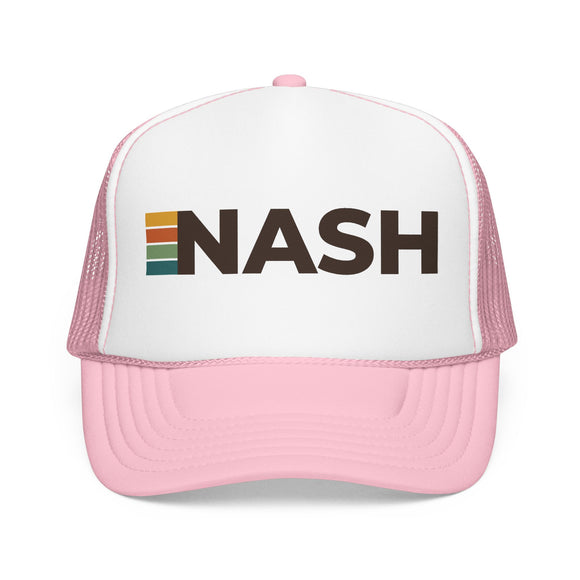 Nashville, Tennessee Trucker Hat - NASH Abbr retro cap