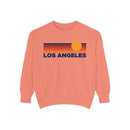 Los Angeles, California Sunset Stripes Sweatshirt | Comfort Colors - 100% Cotton-3