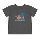 Newport Beach, California Toddler T-Shirt - Retro Palm Tree Toddler Newport Beach Shirt-1