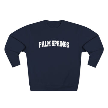 Buy navy Premium Palm Springs, California Retro Graphic Sweatshirt