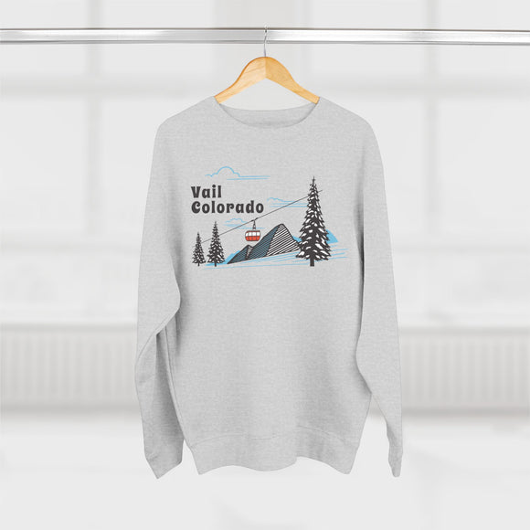 Premium Vail, Colorado Sweatshirt Unisex Crewneck, Premium Sweatshirt, Crewneck Jumper, Ski Resort Apparel