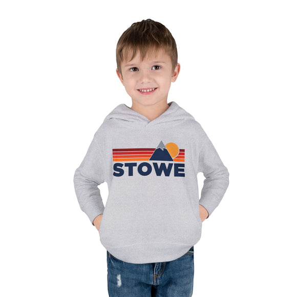 Stowe, Vermont Toddler Hoodie - Unisex Mountain Stowe Pullover Sweatshirt, Kids Hooded Jumper, Vermont Souvenir