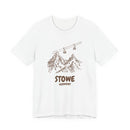 Stowe, Vermont Mountain T-Shirt — Vintage Gondola Ski Mountain Tee-2