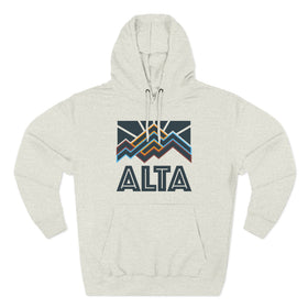 Alta, Utah Hoodie - Retro Mountain Unisex Sweatshirt