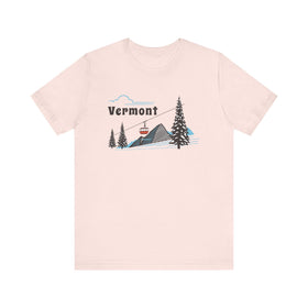 Vermont T-Shirt - Retro Ski Mountain Gondola Unisex Vermont Shirt