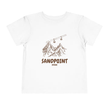 Sandpoint, Idaho Toddler T-Shirt — Vintage Gondola Ski Mountain Tee - 0