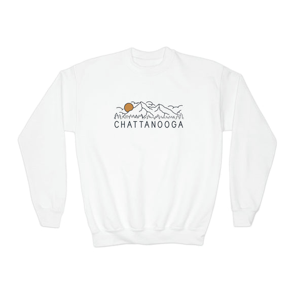Chattanooga, Tennessee Youth Sweatshirt - Unisex Kid's Chattanooga Crewneck Sweatshirt