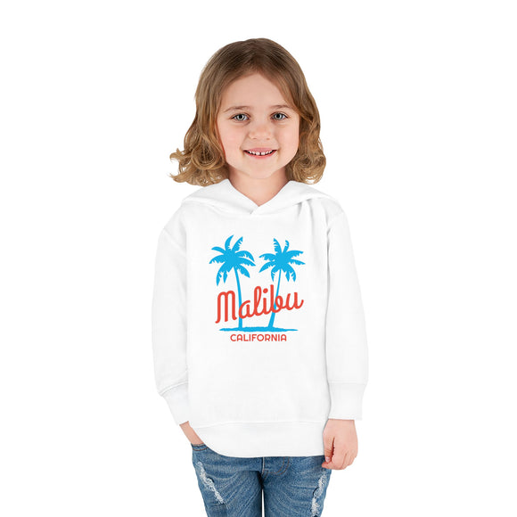 Malibu, California Toddler Hoodie - Unisex Malibu Toddler Sweatshirt