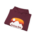 Jackson Hole, Wyoming Hoodie - Retro Ombre Unisex Jackson Hole Hoodie Sweatshirt-11