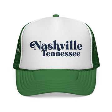 Nashville, Tennessee Retro Trucker Hat - 0