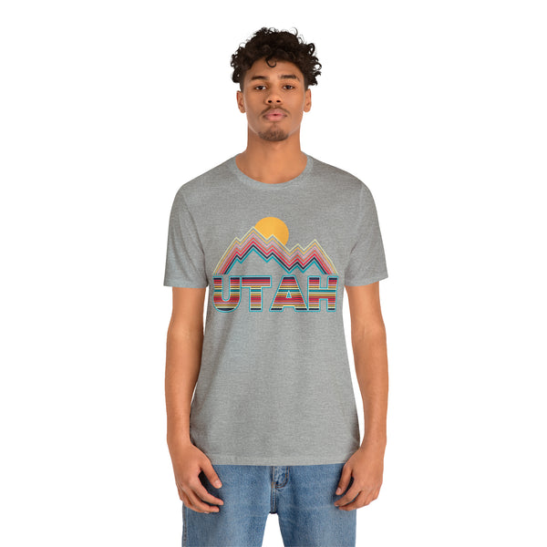 Utah T Shirt Retro Mountain - Unisex Utah Shirt