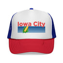 Iowa City, Iowa Retro Corn and Farm Trucker Hat-1