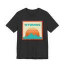 Retro Wyoming T-Shirt, Mountain Sun Tee, Unisex Graphic Shirt, Vintage Wyoming Top, Outdoor Adventure Clothing-11