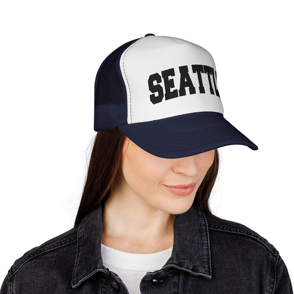 Seattle, Washington Collegiate Style Trucker Hat