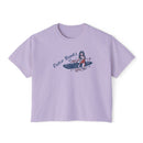 Outer Banks, North Carolina Surfer Girl Tee | 100% Cotton Women's Boxy Tee-3