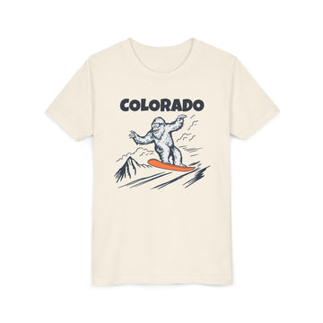 Colorado Yeti Snowboard Youth Tee - Kids Skiing Shirt