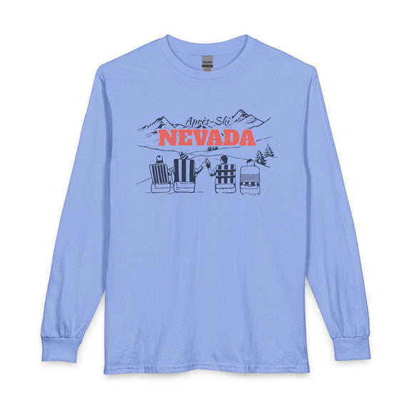 Nevada Après-ski Long Sleeve Shirt - Mountain Retro Skiing