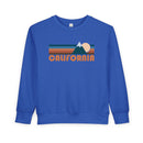 California Toddler Sweatshirt - Retro Mountain California Toddler Crewneck Sweatshirt-3
