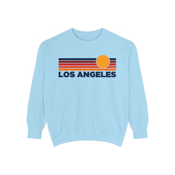 Buy chambray Los Angeles, California Sunset Stripes Sweatshirt | Comfort Colors - 100% Cotton