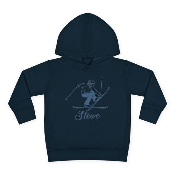 Stowe, Vermont Toddler Hoodie - Unisex Stowe Vintage Skiing Sweatshirt