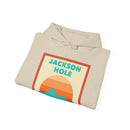 Jackson Hole, Wyoming Mountain Sun Hoodie - Unisex Hooded Sweatshirt, Travel Sweatshirt, Sunset-21