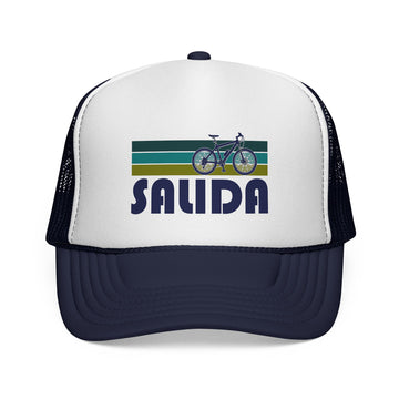 Buy dark-navy Salida, Colorado Retro Bike Trucker Hat - Vintage Style Salida Cap