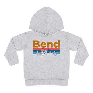 Bend Toddler Hoodie - Retro Mountain Sun Unisex Bend Toddler Sweatshirt - 0
