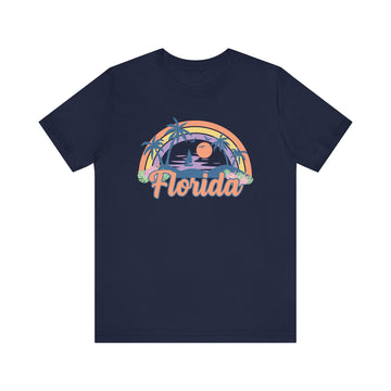 Buy navy Florida T-Shirt - Retro Beach Unisex Florida Shirt