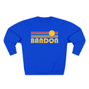 Premium Bandon, Oregon Retro Sun Graphic Sweatshirt-5
