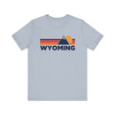 Retro Wyoming T-shirt, Mountain Tee, Vintage Wyoming Unisex Jersey Shirt, Outdoor Hiking Apparel-6