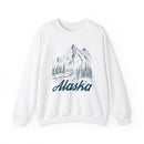 Alaska Sweatshirt - Mountain Illustration Graphic Crewneck-1