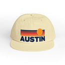 Austin, Texas retro sunset Surf Cap | vintage striped sun state hat-10
