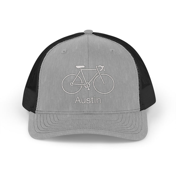 Austin, Texas Snapback Trucker Cap - Embroidered Austin Hat