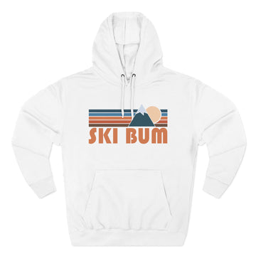 Ski Bum Hoodie - Retro Mountain Unisex Sweatshirt - 0