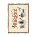 Truckee, California Ski Town Throw Blanket | Mountain Woven Blanket-3