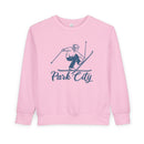 Park City, Utah Toddler Sweatshirt - Vintage Ski Park City Toddler Crewneck Sweatshirt-3