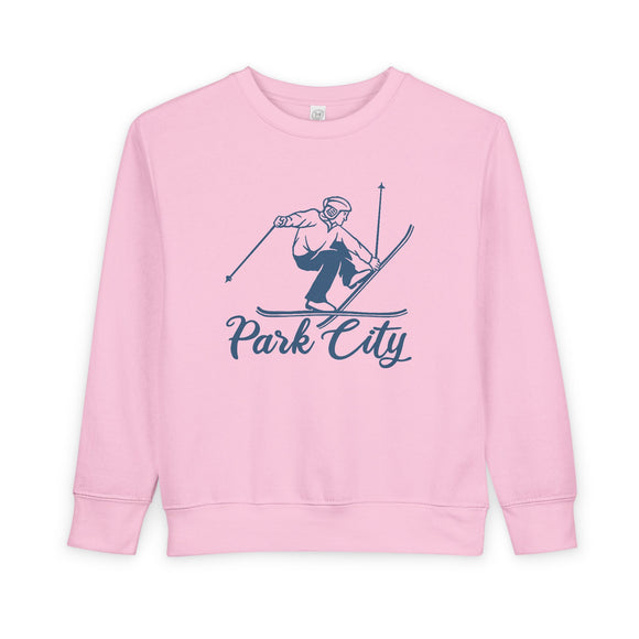 Park City, Utah Toddler Sweatshirt - Vintage Ski Park City Toddler Crewneck Sweatshirt