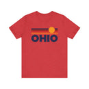 Ohio T-Shirt Retro Sun Ombre Unisex Tee, Vintage Ohio Tee, Mountain Sun Tee, Ohio Souvenir Shirt-7