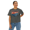 Women's Wyoming Boxy Graphic Tee - Slightly Cropped