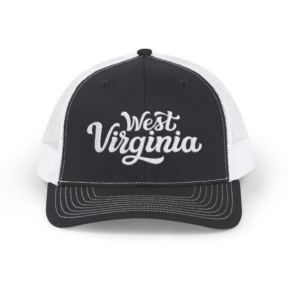 West Virginia Snapback Trucker Cap - Embroidered West Virginia Hat