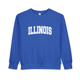 Illinois Toddler Sweatshirt - Illinois Toddler Crewneck Sweatshirt