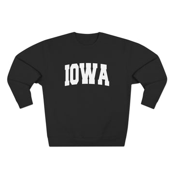 Buy black Premium Iowa Retro Graphic Sweatshirt
